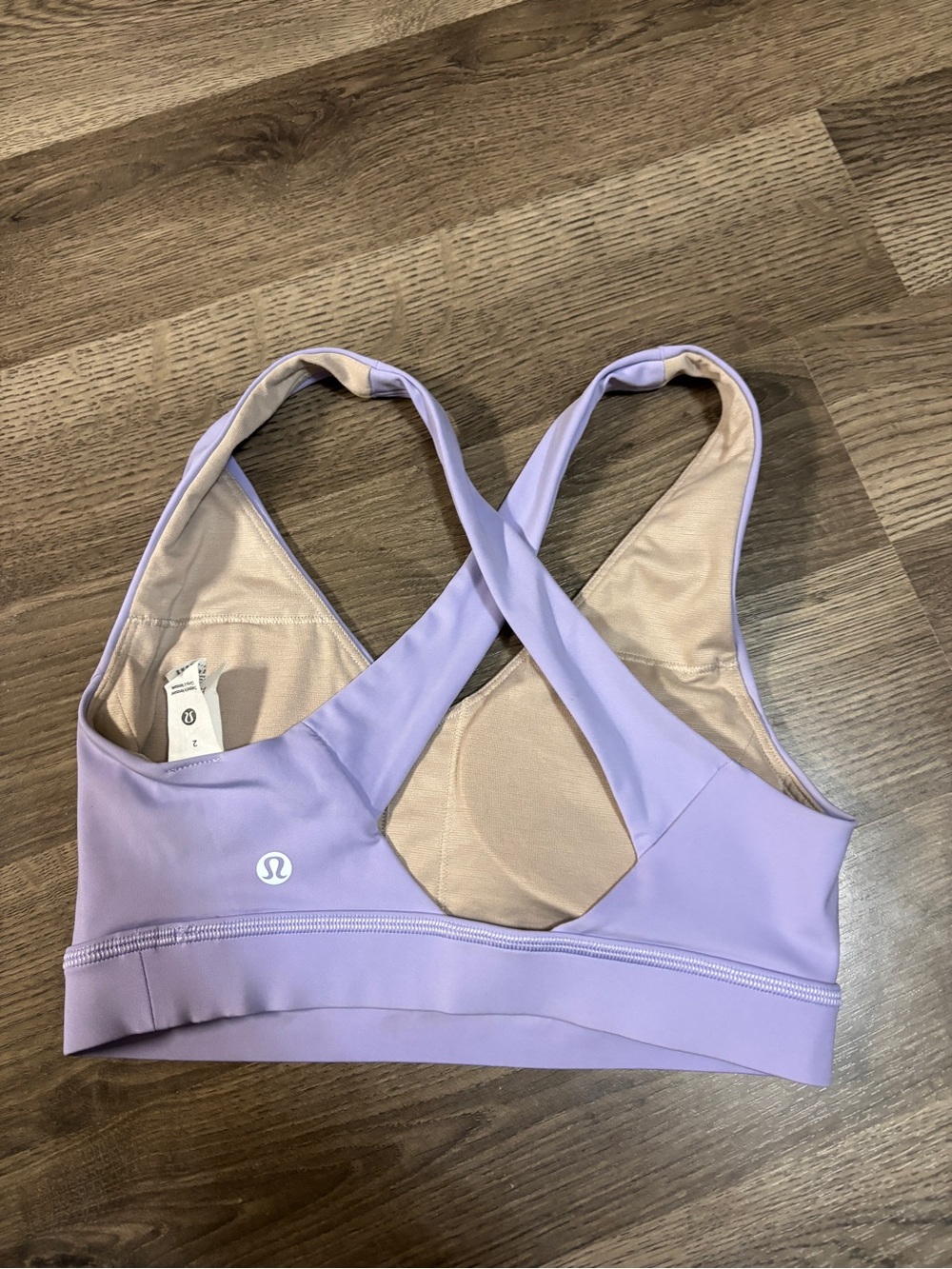 lululemon athletica Lavender Cross-Back Sports Bra